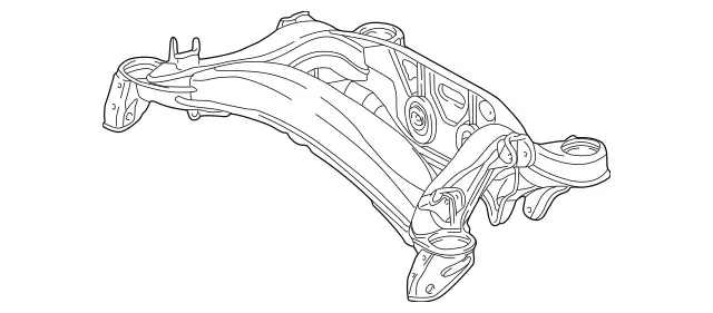 1703500108 - Suspension: Suspension Cross-member for Mercedes-Benz Image