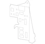 2055458100 - Electrical: Control Module Mount Bracket for Mercedes-Benz Image