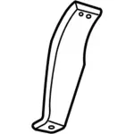 F37Z9928370A - Body: Splash Shield for Ford: Ranger Image