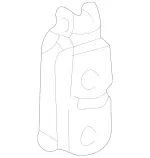 2204920044 - Exhaust System: Suspension Ring for Mercedes-Benz: CL500, CL55 AMG, S430, S55 AMG Image