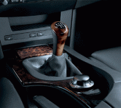 25110148694 - Interior: Leather/ Wood Gear Shift Knob - Black for BMW: Z4 Image
