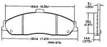 13054100 - : Disc Brake Pad Set for OmniParts Image