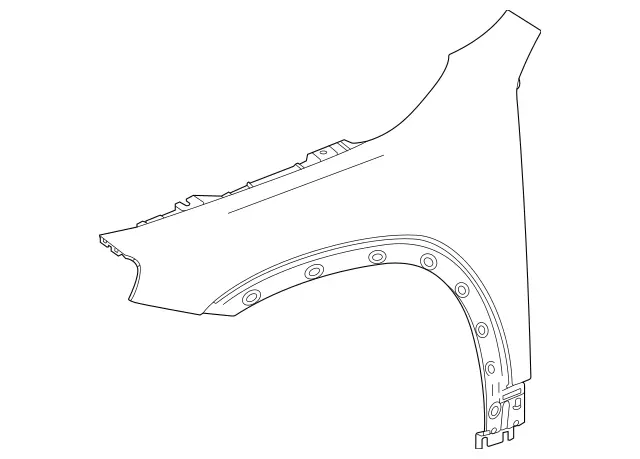 2478811200 - Bumper/Fender/Hood: Fender, Front for Mercedes-Benz: GLA250, GLA35 AMG, GLA45 AMG Image image