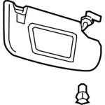 FS7Z5404105EA - Body: Sun-visor for Ford: Fusion | Lincoln: MKZ Image