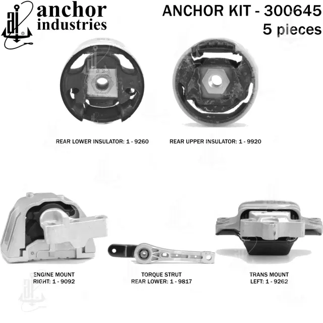 300645 - Engines &amp; Components: Anchor Engine Mount Kit for Anchor Image