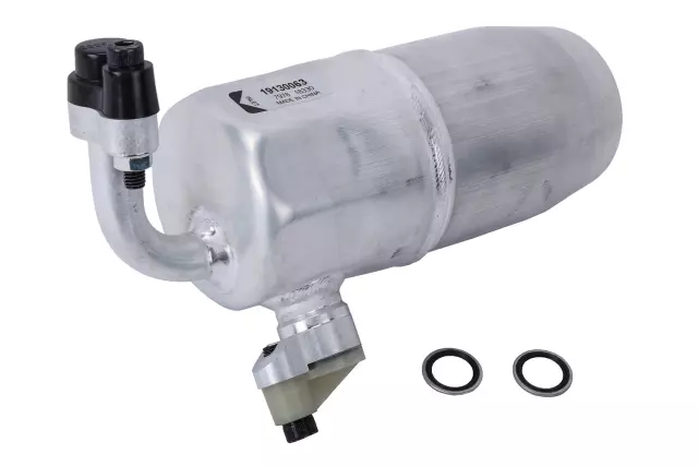 19130063 - : Air Conditioning Accumulator for Cadillac: Escalade, Escalade ESV, Escalade EXT | Chevrolet: Avalanche 1500, Avalanche 2500, Silverado 1500, Silverado 1500 HD, Silverado 2500, Silverado 2500 HD, Silverado 3500, Suburban 1500, Suburban 2500, Tahoe | GMC: Sierra 1500, Sierra 1500 HD, Sierra 2500, Sierra 2500 HD, Sierra 3500, Yukon, Yukon XL 1500, Yukon XL 2500 Image