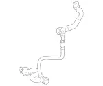 2535011700 - : Radiator Coolant Hose for Mercedes-Benz Image