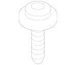 129904904 - : Cap Screw With Flange for Mercedes-Benz: Maybach S550, Maybach S560, Maybach S600, Maybach S650, S450, S550, S550e, S560, S600, S63 AMG, S65 AMG Image