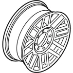 HC3Z1007F - : Wheel, Alloy for Ford: F-250 Super Duty, F-350 Super Duty, F-450 Super Duty Image