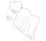 21792031001B55 - Body: Seat Back Cushion Cover for Mercedes-Benz Image