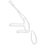 2058203501 - Electrical System: Wiper Arm for Mercedes-Benz Image