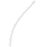 2237303700 - Rear Door: Seal, Rear Door for Mercedes-Benz: 350SD, S500, S63 AMG E Performance Image