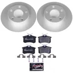 ESK941 - : Genuine Geomet Coated Rotors, ECE-R90 Brake Pads + Hardware Kit for PowerStop Image