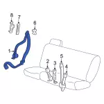 2C3Z78611B68AAA - Electrical: Retractor Assembly for Ford: Excursion Image