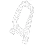 1669100434 - Driver Seat: Backrest Frame for Mercedes-Benz Image