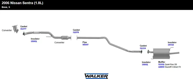 35951 - : Exhaust System Hanger Insulator for Walker Exhaust Image