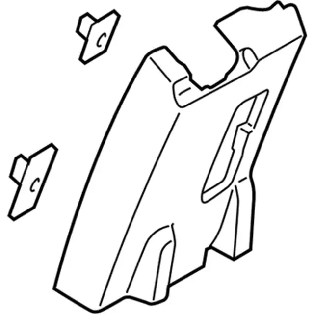 FL3Z1825504AE - Body: Door Window Molding for Ford Image