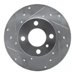 63131006L - : DFC Brake Rotor - Drilled and Slotted - Silver for DYNAMIC FRICTION Image