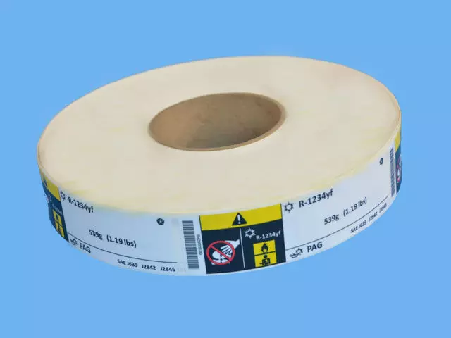 68193962AB - Labels: Air Conditioning System Label for Dodge: Dart Image