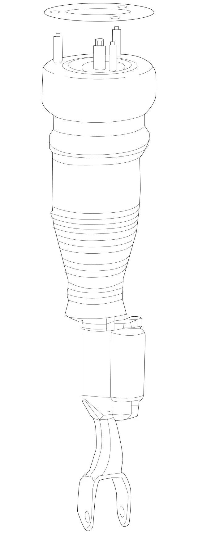 2173205901 - Suspension: Strut for Mercedes-Benz Image