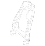 9106204 - Body: Seat Back Frame for Mercedes-Benz Image