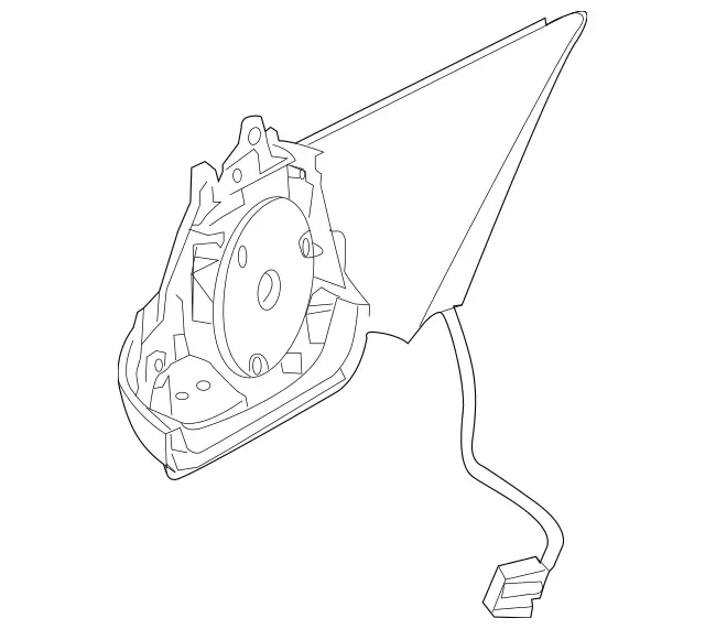 2168101876 - Front Doors: Mirror Frame for Mercedes-Benz: CL550, CL600, CL63 AMG, CL65 AMG Image image