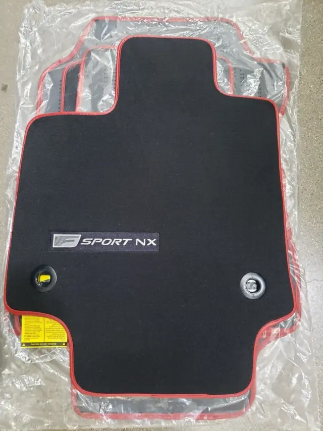 PT2067822130 - Interior: Carpet Floor Mats - Red for Lexus: NX250, NX350, NX350h, NX450h+ Image