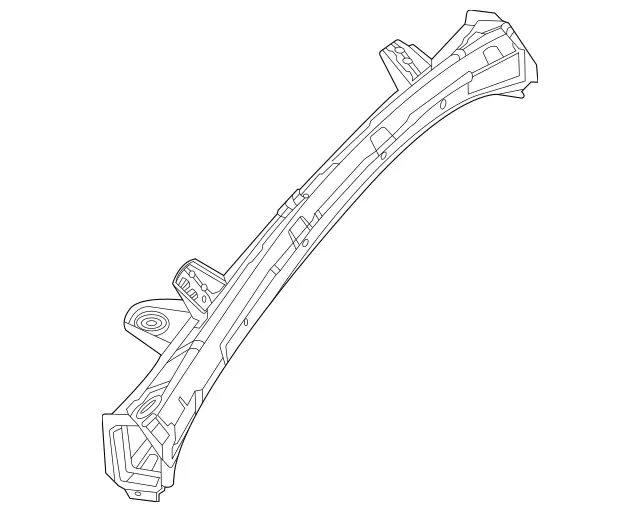 1676202102 - Cowl, Front Panel: Crossmember for Mercedes-Benz: GLE350, GLE450, GLE450e, GLE53 AMG, GLE580, GLE63 AMG S, GLS450, GLS580, GLS63 AMG, Maybach GLS600 Image image