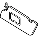 YS4Z5404105DAA - Body: Sun-visor for Ford: Focus Image