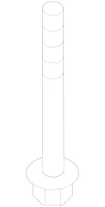 59905700 - Front-End Assembly, Front Panel: Hexagon Head Screw for Mercedes-Benz Image