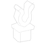 129887978 - : Clamping Bracket for Mercedes-Benz: B Electric Drive, B250e, CLA250, GLA250 Image