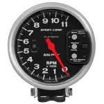 3967 - : GAUGE, TACHOMETER, 5", 11K RPM, PEDESTAL W/ RPM PLAYBACK, SPORT-COMP for AutoMeter Image