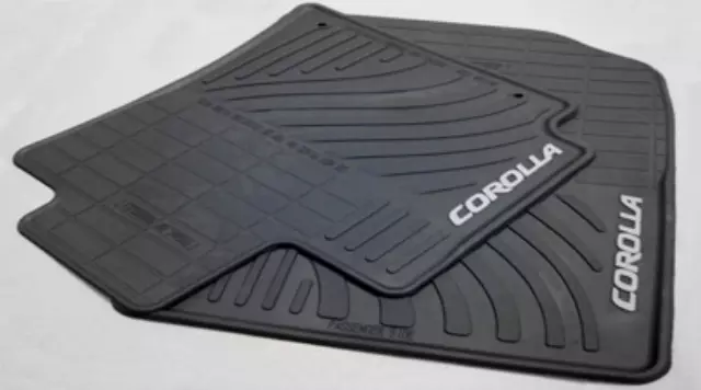 PT9080211020 - Interior: 2009-2013 Toyota Corolla - 2-piece All Weather Floor Mats Black Cor for Toyota: Corolla Image