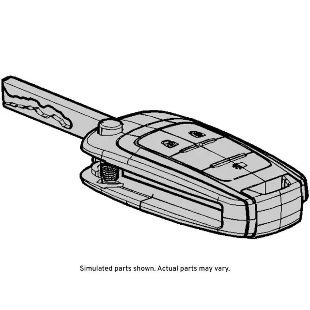 13588758 - : Folding Door Lock and Ignition Lock Key for GM Image