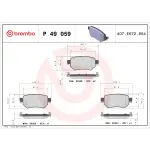 P49059 - : PRIME Low-Met Brake Pad Set for Brembo Image