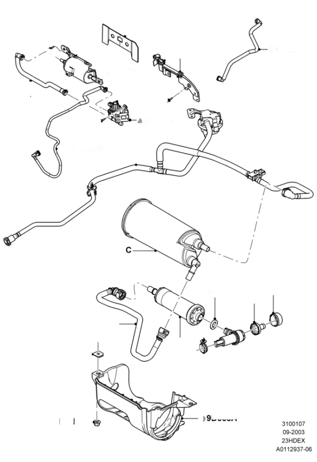7S4Z9C915A - Emission System: Purge Valve for Ford Image