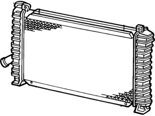 E73Z8005A - Cooling System: Radiator for Ford: Escort, EXP, Tempo | Mercury: Lynx, Topaz Image