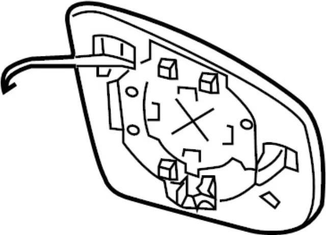 963651AA0B - Body: Mirror Glass for INFINITI: EX35, EX37, FX35, FX37, FX50, QX50, QX70 Image