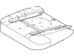 6W7Z54632A22A - Body: Seat Cushion Pad for Ford: Crown Victoria | Mercury: Grand Marquis Image