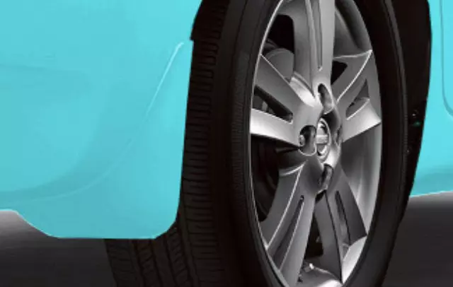 999J24ZFAK03 - Exterior: Splash Guards - Front - Metallic Peacock for Nissan: Versa, Versa Note Image