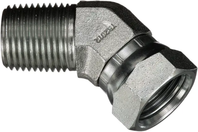 G601421212 - : Male Pipe NPTF to Female Pipe Swivel NPSM - 45 (SAE to SAE) for Gates Image