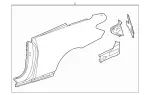 207630032164 - Side Panels: Fender, Rear for Mercedes-Benz: E550 Image