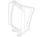 1675054700 - : Air Duct Segment for Mercedes-Benz: GLE53 AMG, GLE580, GLS580, Maybach GLS600 Image