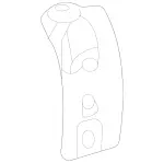 2238801000 - Bumper/Fender/Hood: Bracket, Fender for Mercedes-Benz: 350SD, Maybach S580, Maybach S680, S500, S580, S580e, S63 AMG E Performance Image