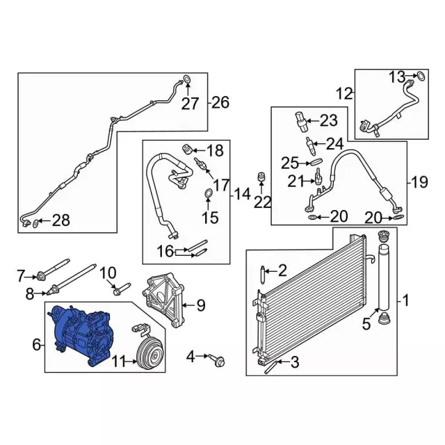 Compressor Assembly - Ford (GR3Z-19703-H)