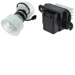 BK1305 - : HVAC Blower Motor Kit -- Double Shaft Blower Motor W/ Wheel Kit for UAC Image