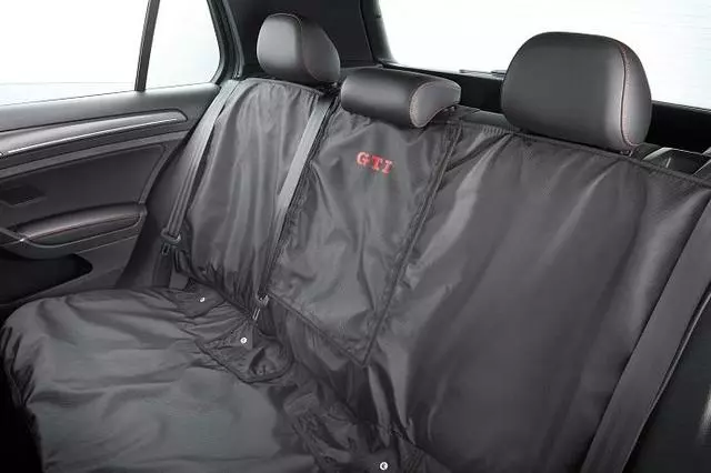 Rear Seat Cover With Gti Logo - Black - Volkswagen (5GV-061-678-041)