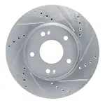 63103069R - : DFC Brake Rotor - Drilled and Slotted - Silver for DYNAMIC FRICTION Image
