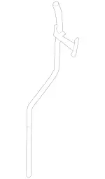 2710100466 - Engine: Guide Tube for Mercedes-Benz Image