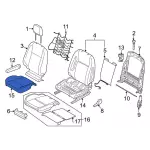 CK4Z6362900DB - Body: Cushion Cover for Ford Image image